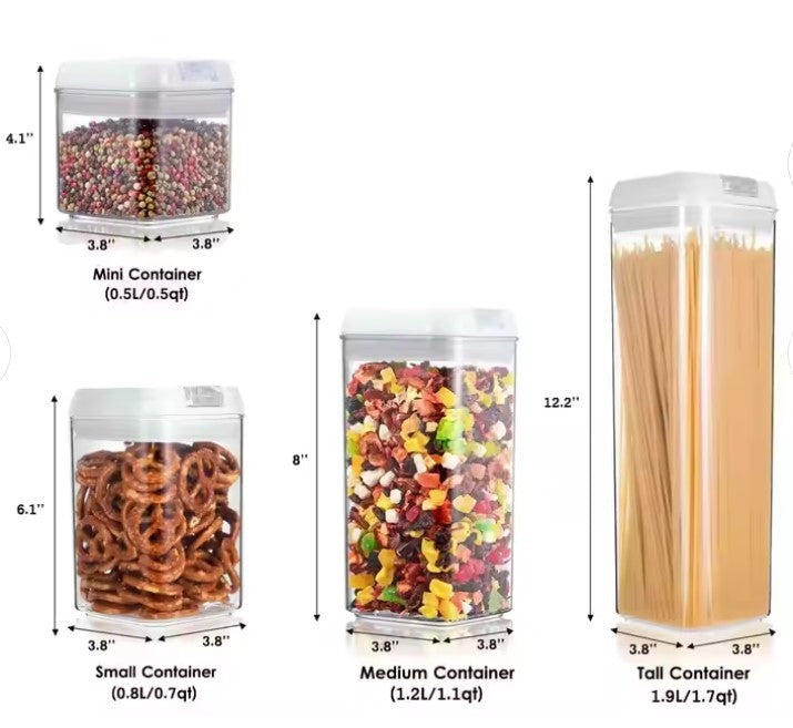 סט קופסאות אחסון למטבח 14 חלקים מבית La Kitchenette