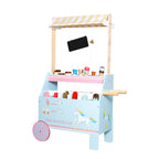 דוכן גלידה מעץ לילדים בצבעי פסטל