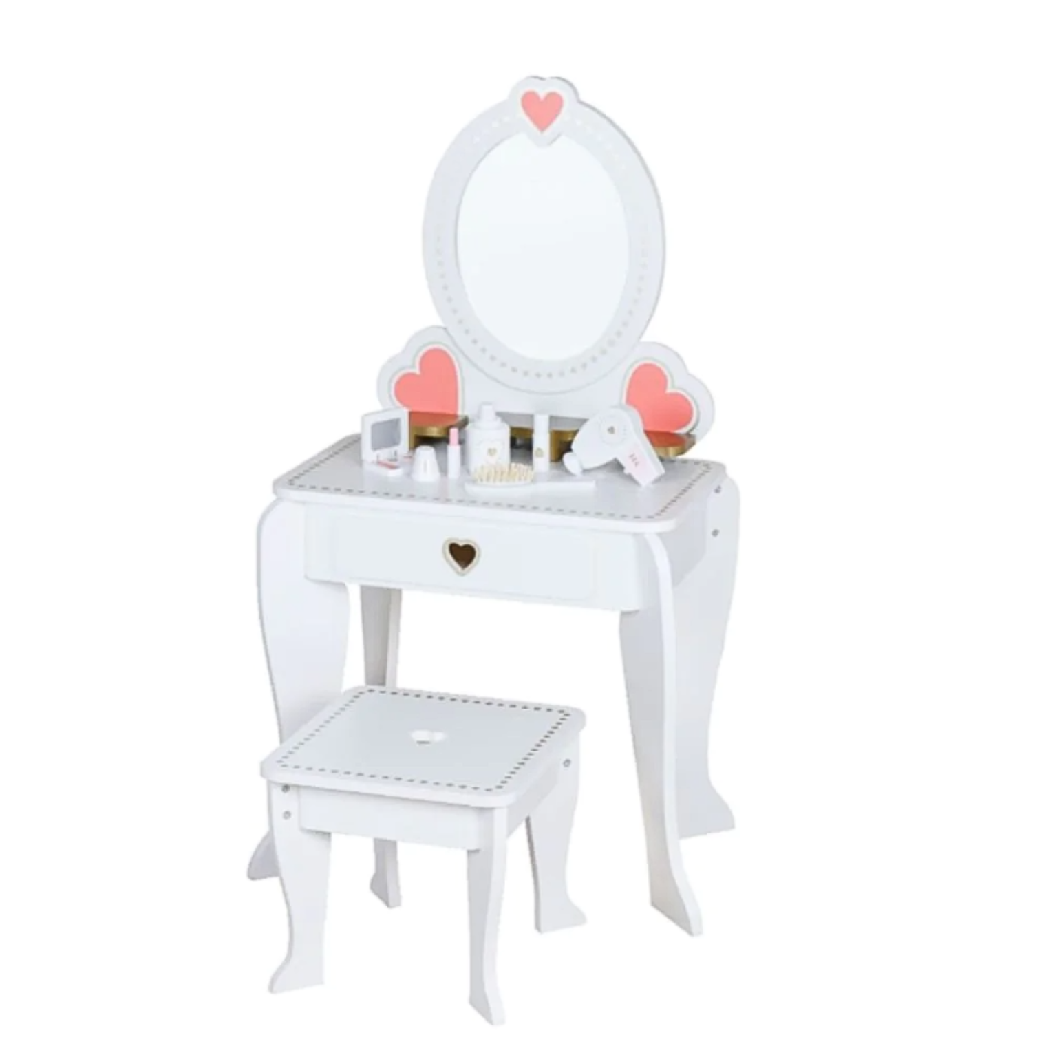 שידת איפור "רון" עם שרפרף תואם ואביזרים