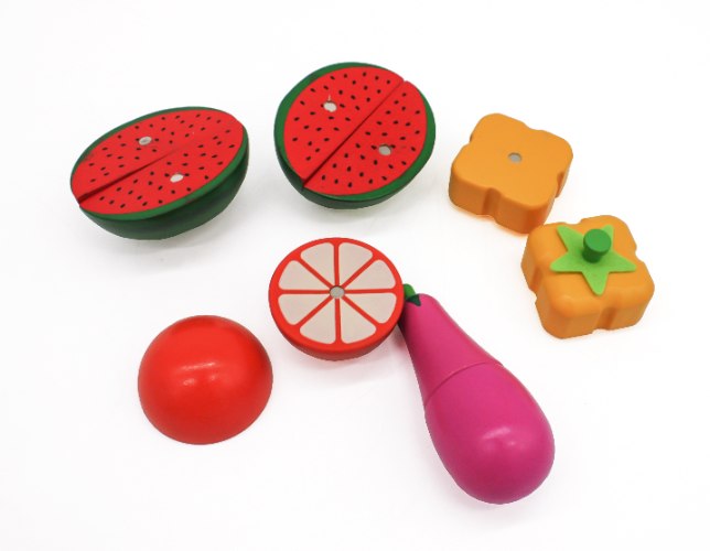 ערכת חיתוך ירקות מעץ לילדים - גדולה ומאובזרת