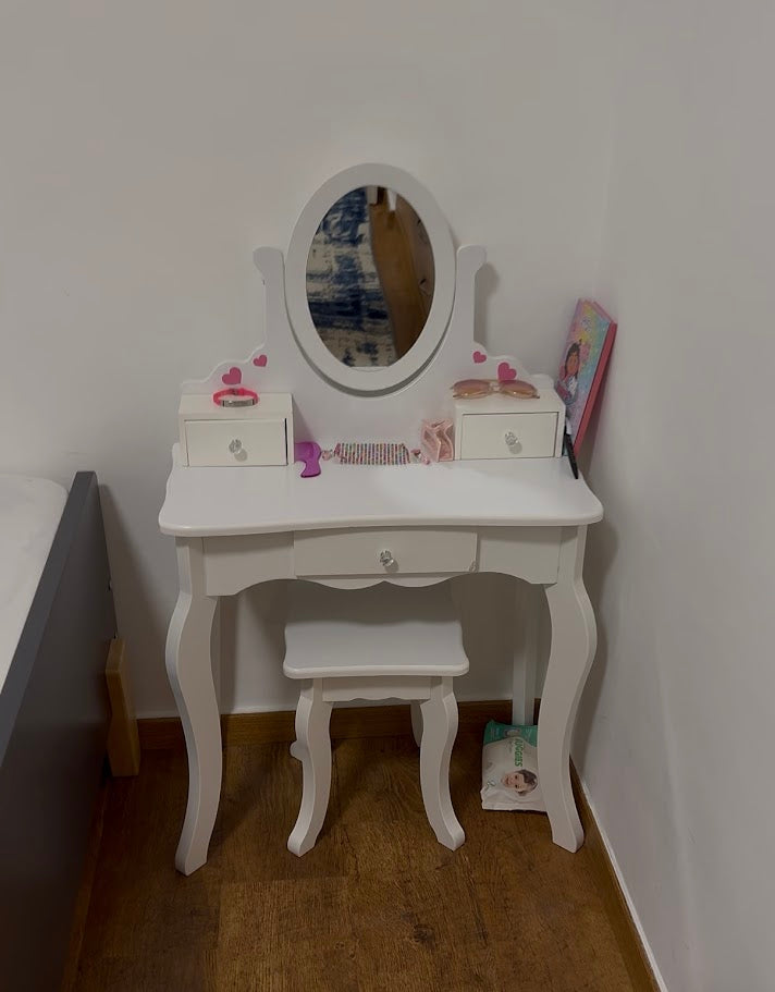 שידת איפור מפוארת לילדות -  דגם סיגל