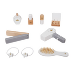 שידת איפור לילדות מעץ עם כיסא תואם ואביזרים דגם "שחף"