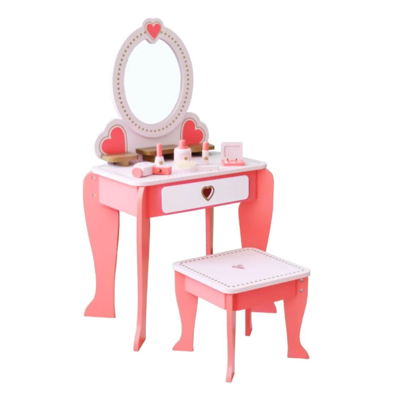 שידת איפור "רון" עם שרפרף תואם ואביזרים