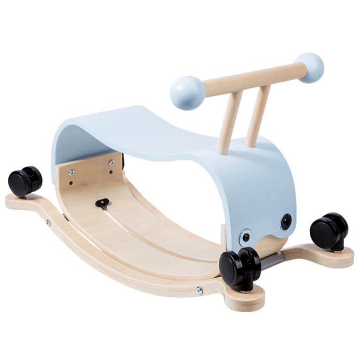 בימבה נדנדה מעץ לילדים - 2 מוצרים ב-1