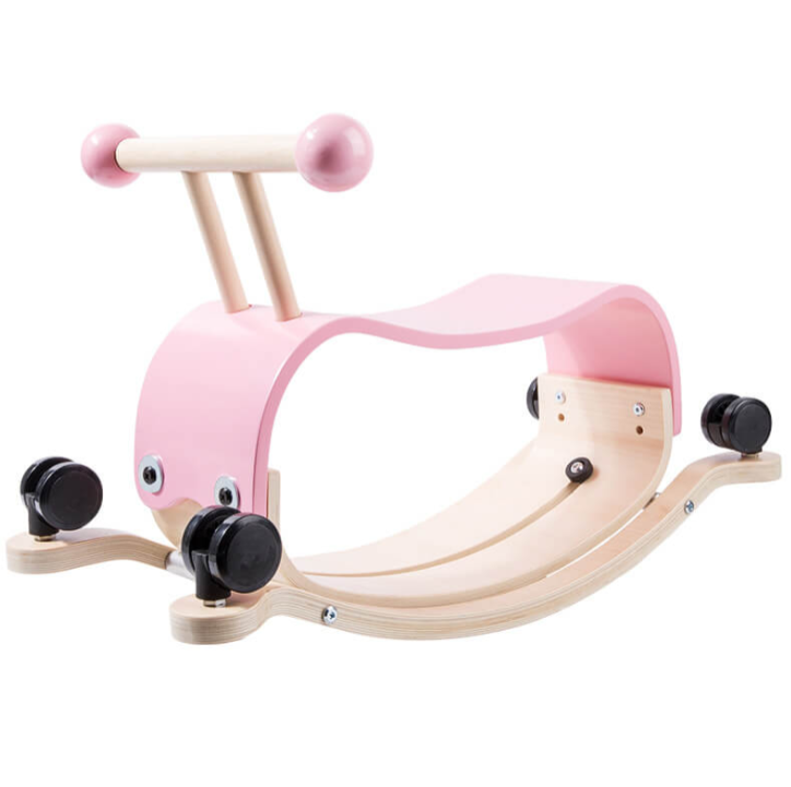 בימבה נדנדה מעץ לילדים - 2 מוצרים ב-1