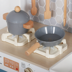 מטבח עץ אלקטרוני עם אביזרים - דגם "רומי"