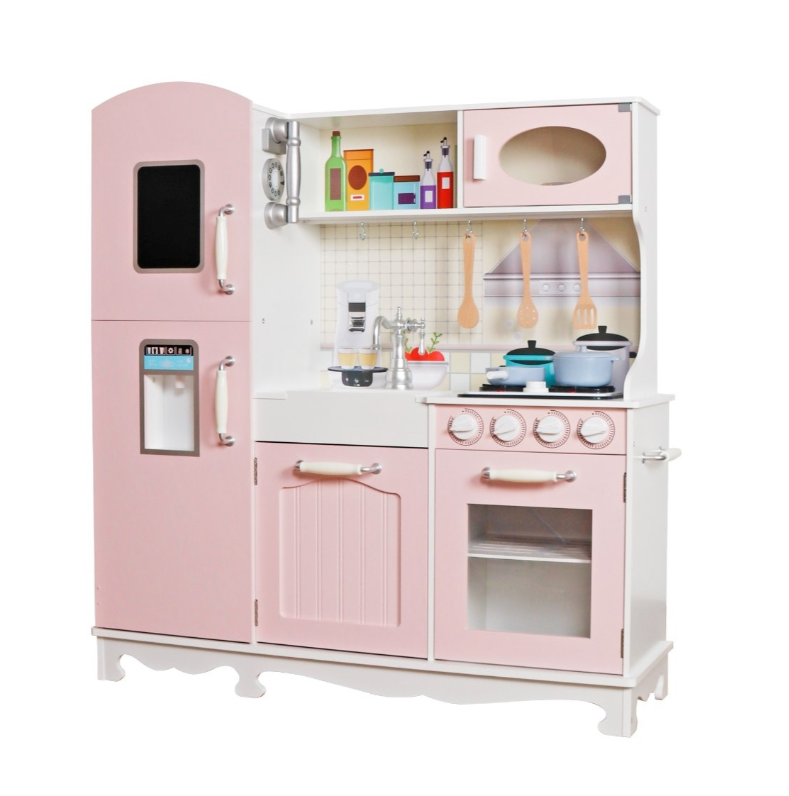 מטבח עץ אלקטרוני "נויה" בעיצוב קלאסי ונסיכותי