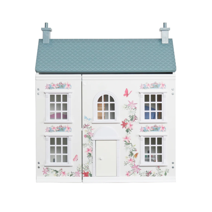 בית בובות סנדי לבן - נפתח, קלאסי ומאובזר