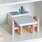 בית בובות סנדי לבן - נפתח, קלאסי ומאובזר