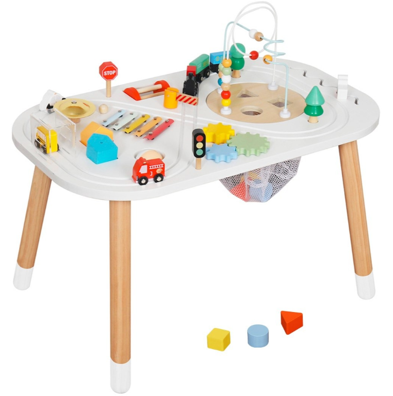 שולחן פעילות מעץ לקטנטנים - דגם "לביא"