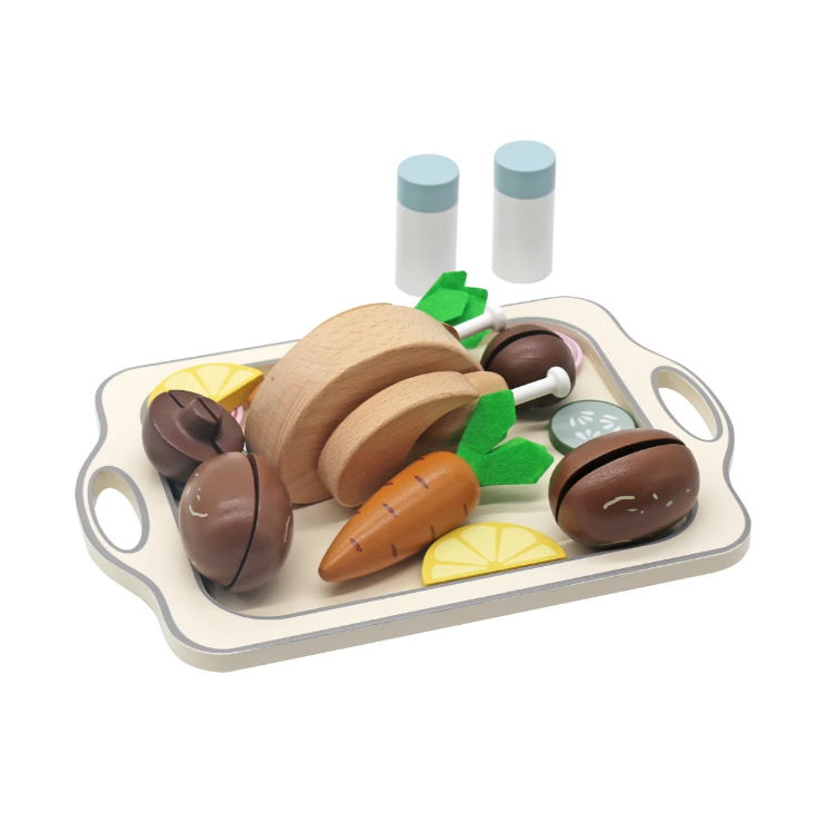 ערכת עוף שלם מעץ לילדים