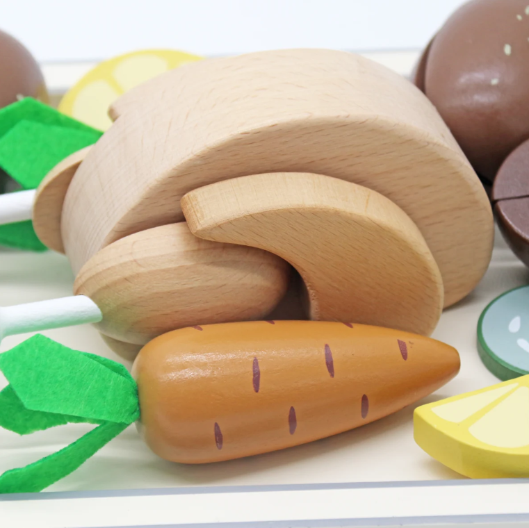 ערכת עוף שלם מעץ לילדים