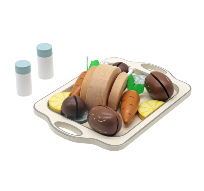 ערכת עוף שלם מעץ לילדים