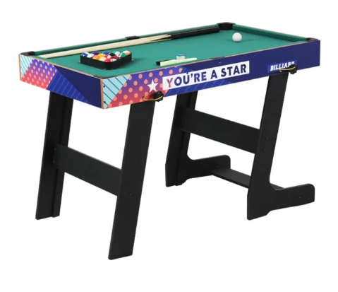 שולחן משחק 4 ב-1 - משולב ביליארד, הוקי, פינג פונג וכדורגל