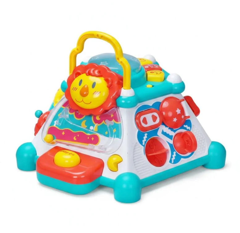 קוביית פעילות מוזיקלית לתינוקות 5 ב-1 עם אורות וצלילים