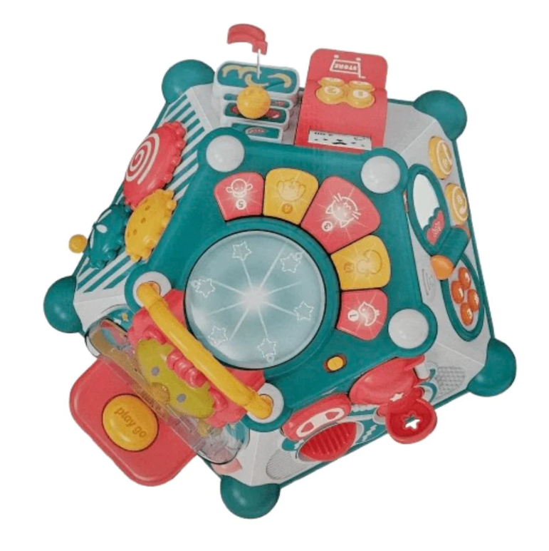 קוביית פעילות מוזיקלית לתינוקות 5 ב-1 עם אורות וצלילים