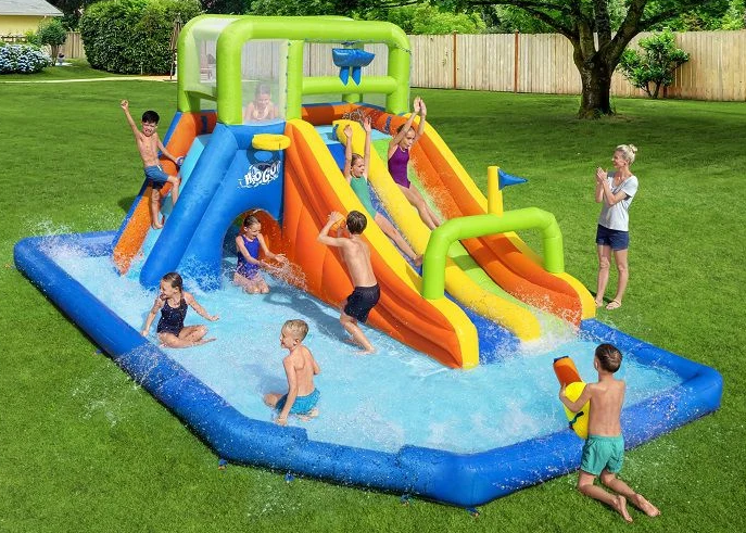 מתנפח פארק מים ענק H2OGO דו מסלולי 53368 מבית Bestway