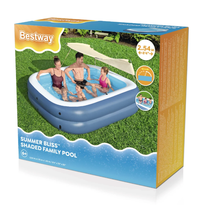 בריכה משפחתית מתנפחת עם הצללה מבית Bestway - דגם 54449