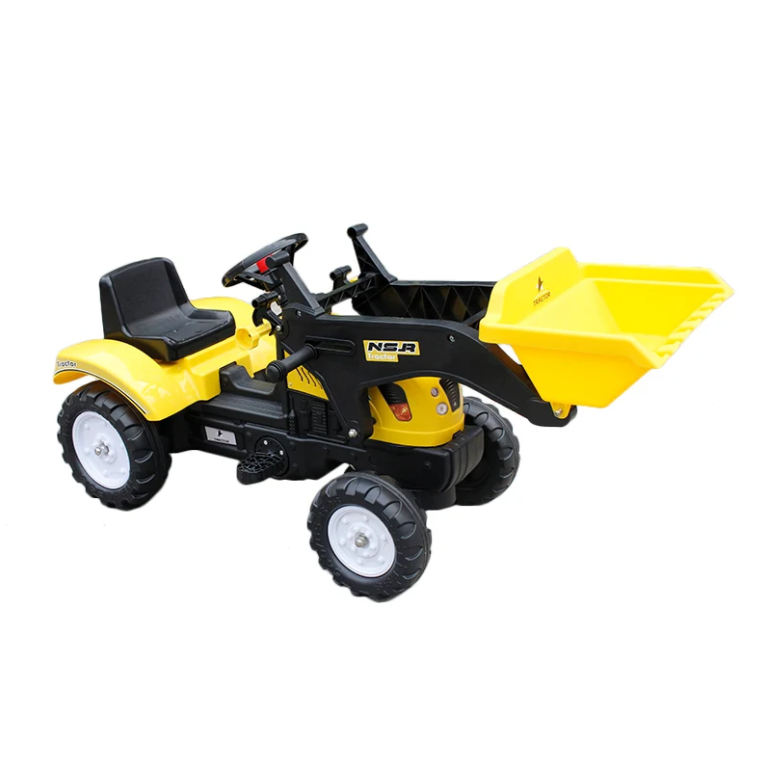 טרקטור פדלים לילדים עם כף קדמית ושילדת ברזל