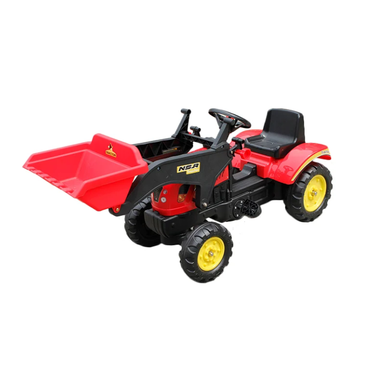 טרקטור פדלים לילדים עם כף קדמית ושילדת ברזל
