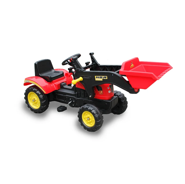 טרקטור פדלים לילדים עם כף קדמית ושילדת ברזל