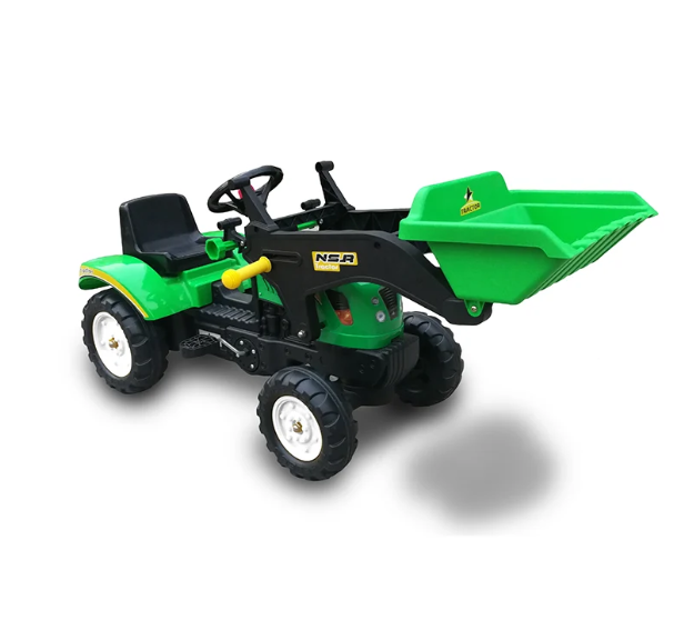 טרקטור פדלים לילדים עם כף קדמית ושילדת ברזל