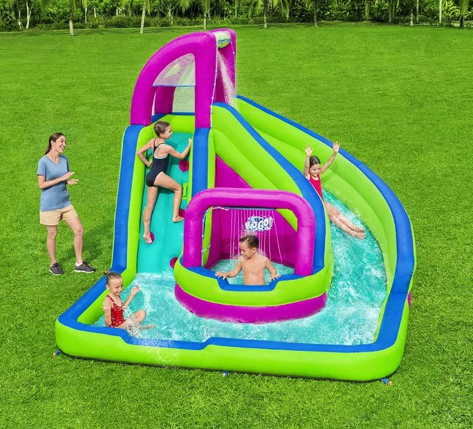 מתנפח מים לילדים מבית Bestway - עם מגלשה ומזרקה זורמת