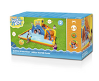 מתנפח מים ענק לילדים מבית Bestway - דגם 53377 מסלול מירוצים עם 2 מגלשות