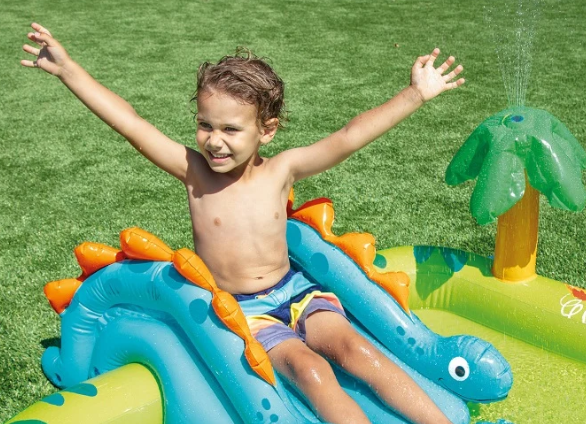 בריכת פעילות מתנפחת לילדים "פארק פרהיסטורי" מבית INTEX
