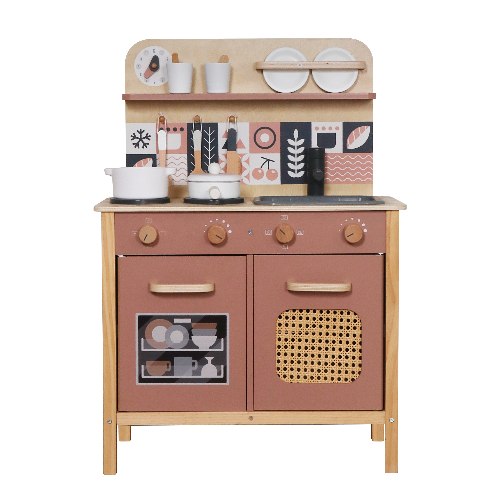 מטבח עץ "אופיר" לילדים בעיצוב וינטג'